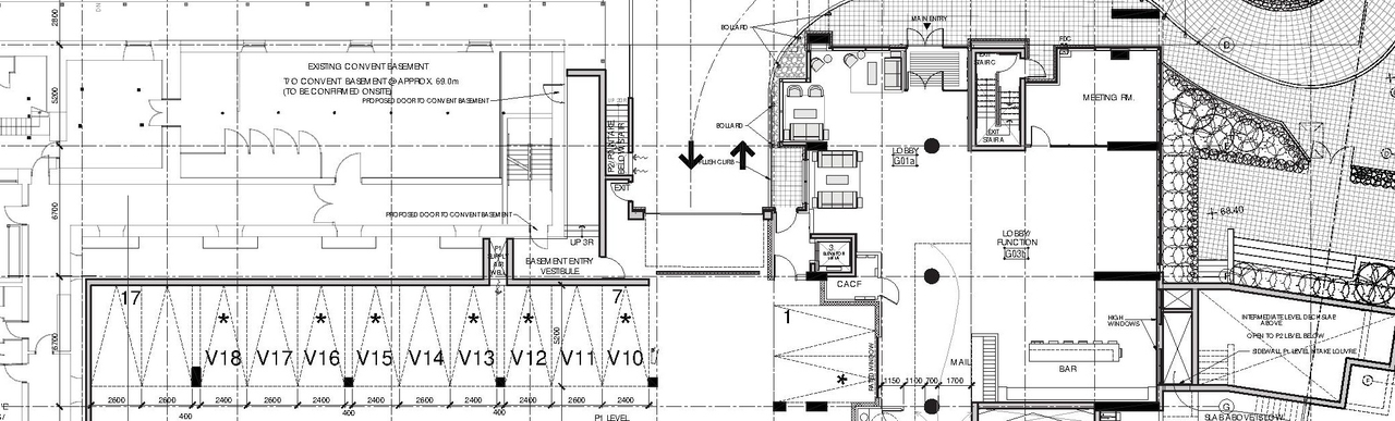 Construction site plan for project from page 11 of the file '2023-05-09 - Architectural Design Brief - D07-12-18-0080'