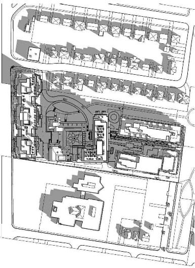 Construction site plan for project from page 22 of the file '2023-05-09 - Architectural Design Brief - D07-12-18-0080'