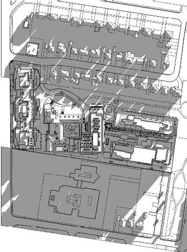 Construction site plan for project from page 22 of the file '2023-05-09 - Architectural Design Brief - D07-12-18-0080'