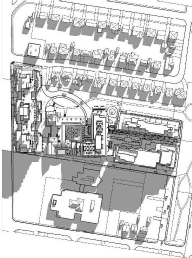 Construction site plan for project from page 22 of the file '2023-05-09 - Architectural Design Brief - D07-12-18-0080'