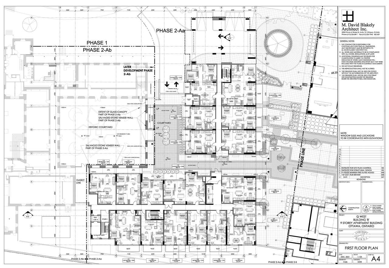 Floor plan for project from page 6 of the file '2022-11-17 - Detail Site and Floor Plans - D07-12-18-0080'
