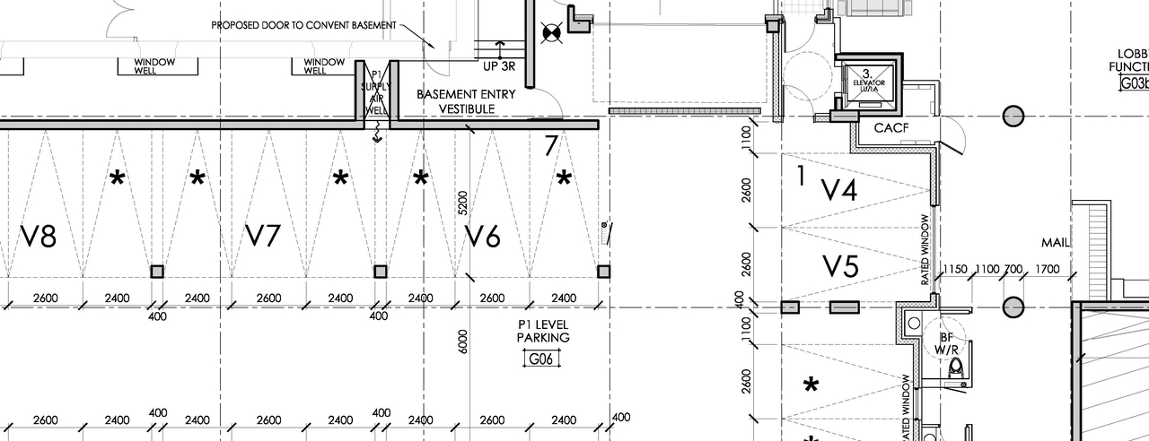 Construction site plan for project from page 3 of the file '2023-05-09 - Floor Plans - D07-12-18-0080'
