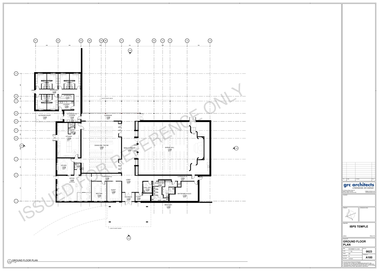 Floor plan for project from page 1 of the file '2024-12-20 - Ground Floor Plan - D07-12-18-0115'