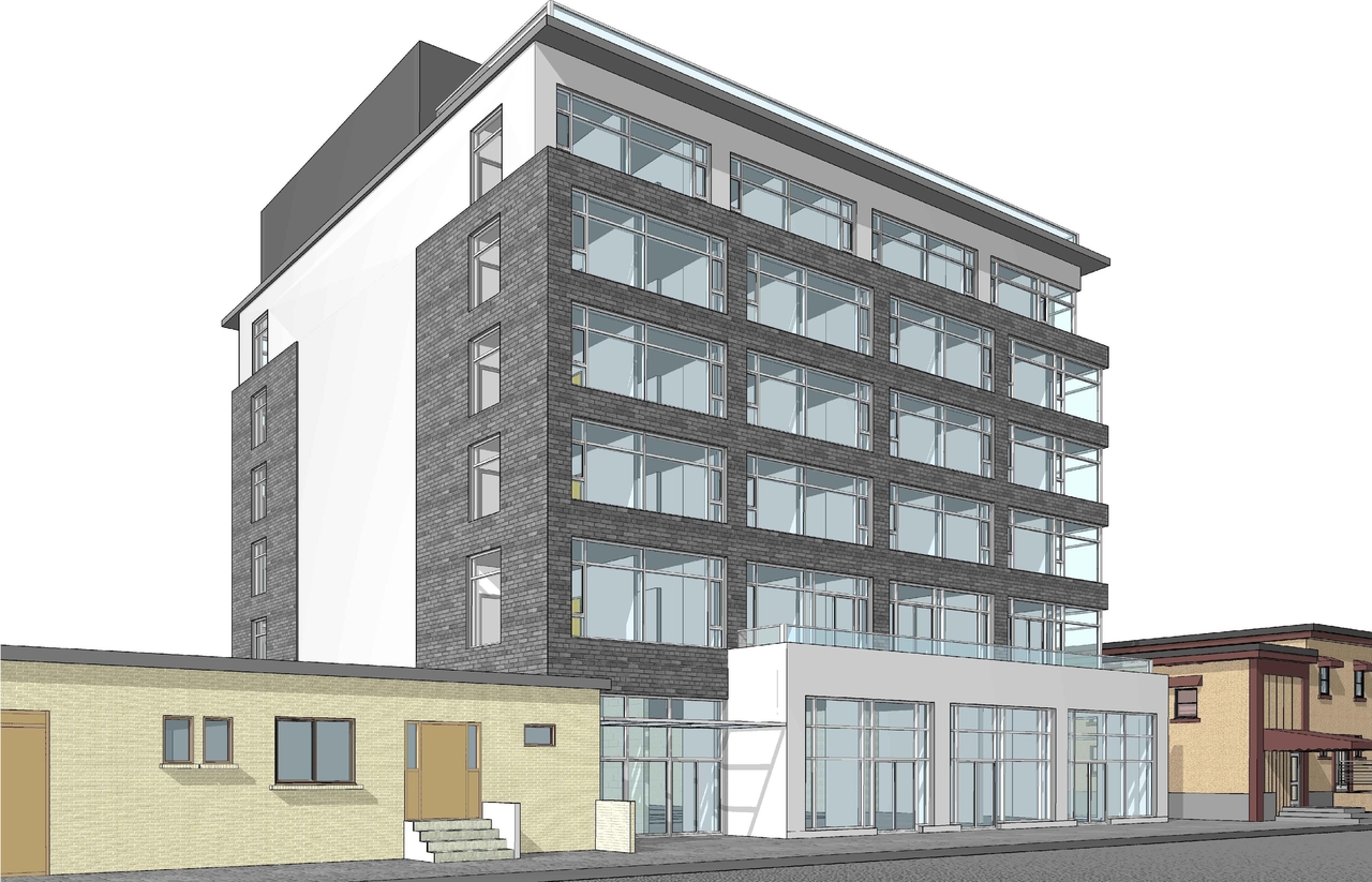 Rendering of building from page 1 of the file '2019-03-28 - Perspectives - D07-12-19-0054'