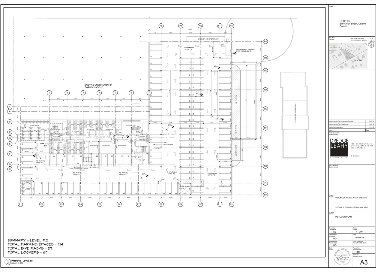 Floor plan for project from page 1 of the file '2019-08-15 - P2 Floor Plan - D07-12-19-0075'