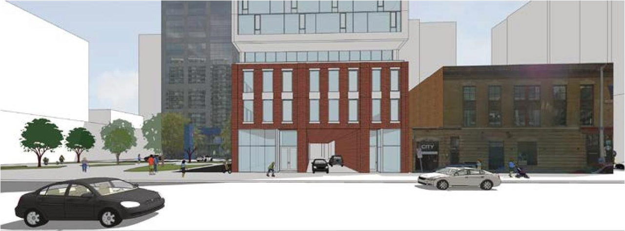 Rendering of building from page 23 of the file '2019-06-03 - Design Brief'