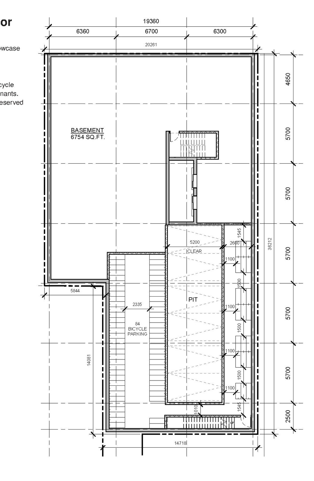 Floor plan for project from page 28 of the file '2019-06-03 - Design Brief'