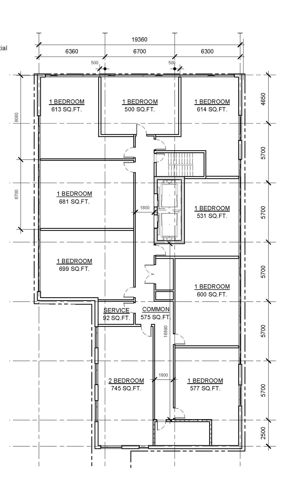 Floor plan for project from page 32 of the file '2019-06-03 - Design Brief'