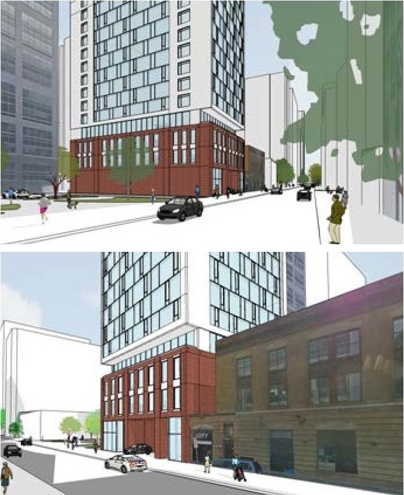 Rendering of building from page 34 of the file '2019-06-03 - Design Brief'