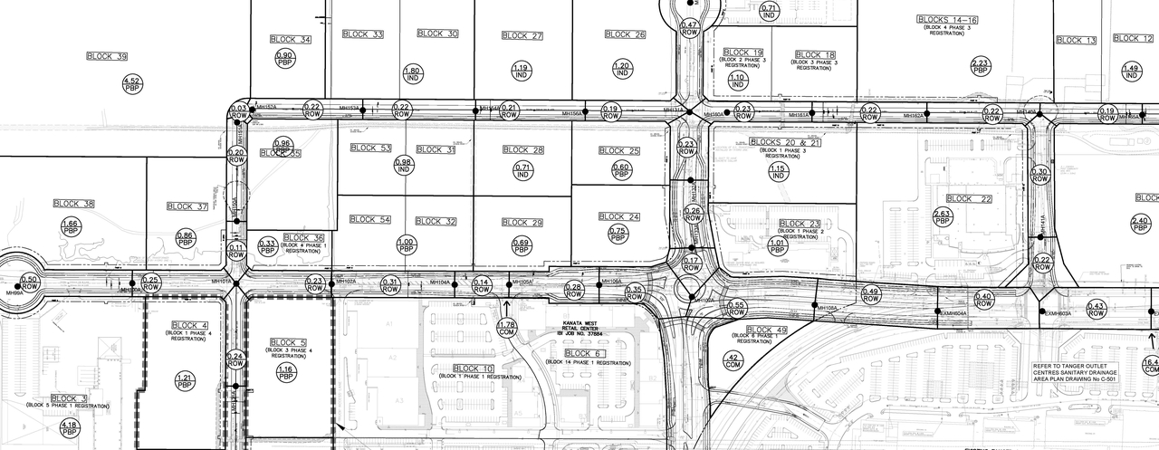 Construction site plan for project from page 32 of the file '2019-07-17 - Design Brief - D07-12-19-0122'