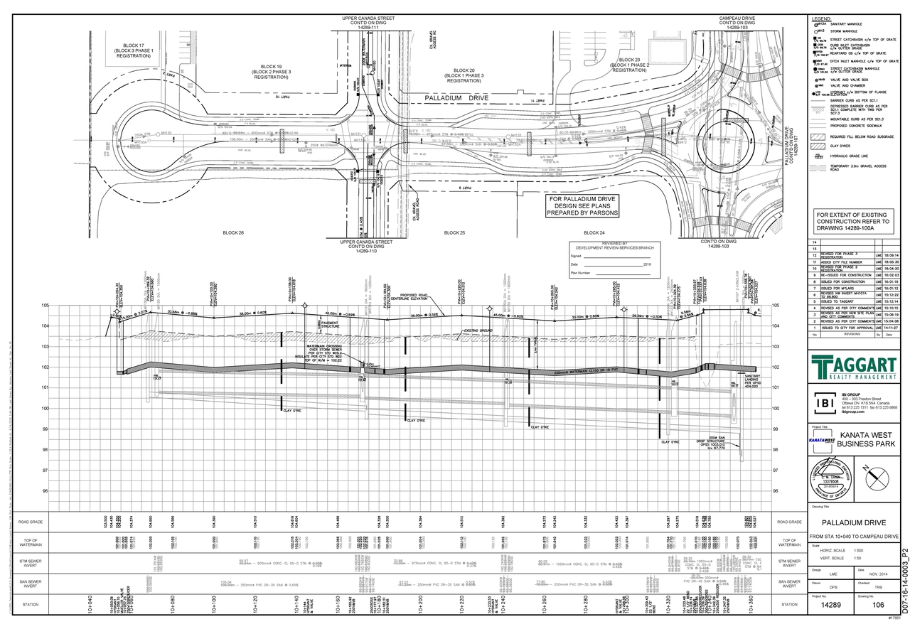 Construction site plan for project from page 60 of the file '2019-07-17 - Design Brief - D07-12-19-0122'