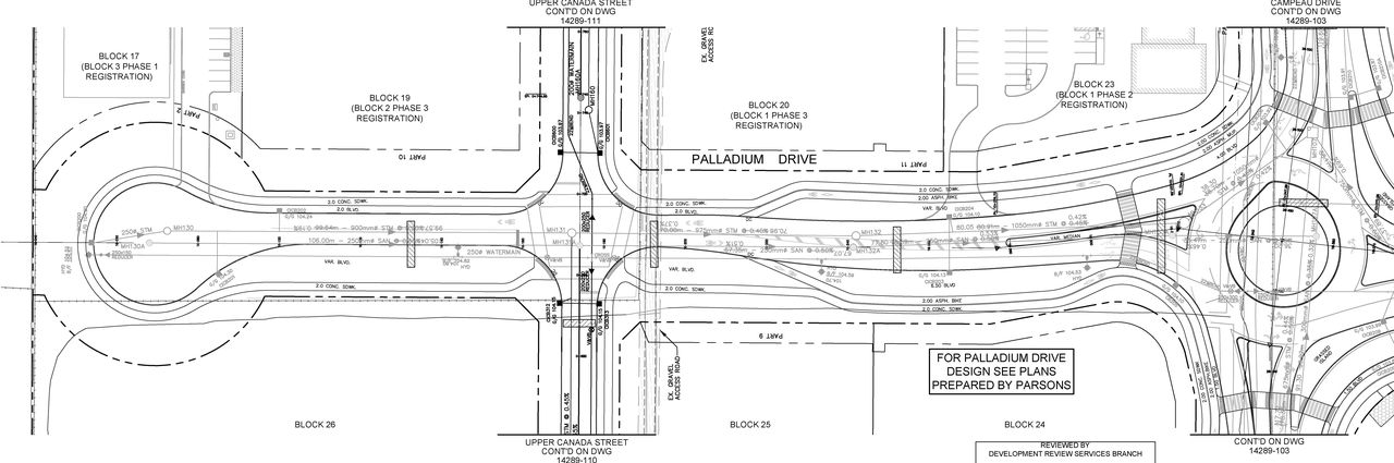 Construction site plan for project from page 60 of the file '2019-07-17 - Design Brief - D07-12-19-0122'