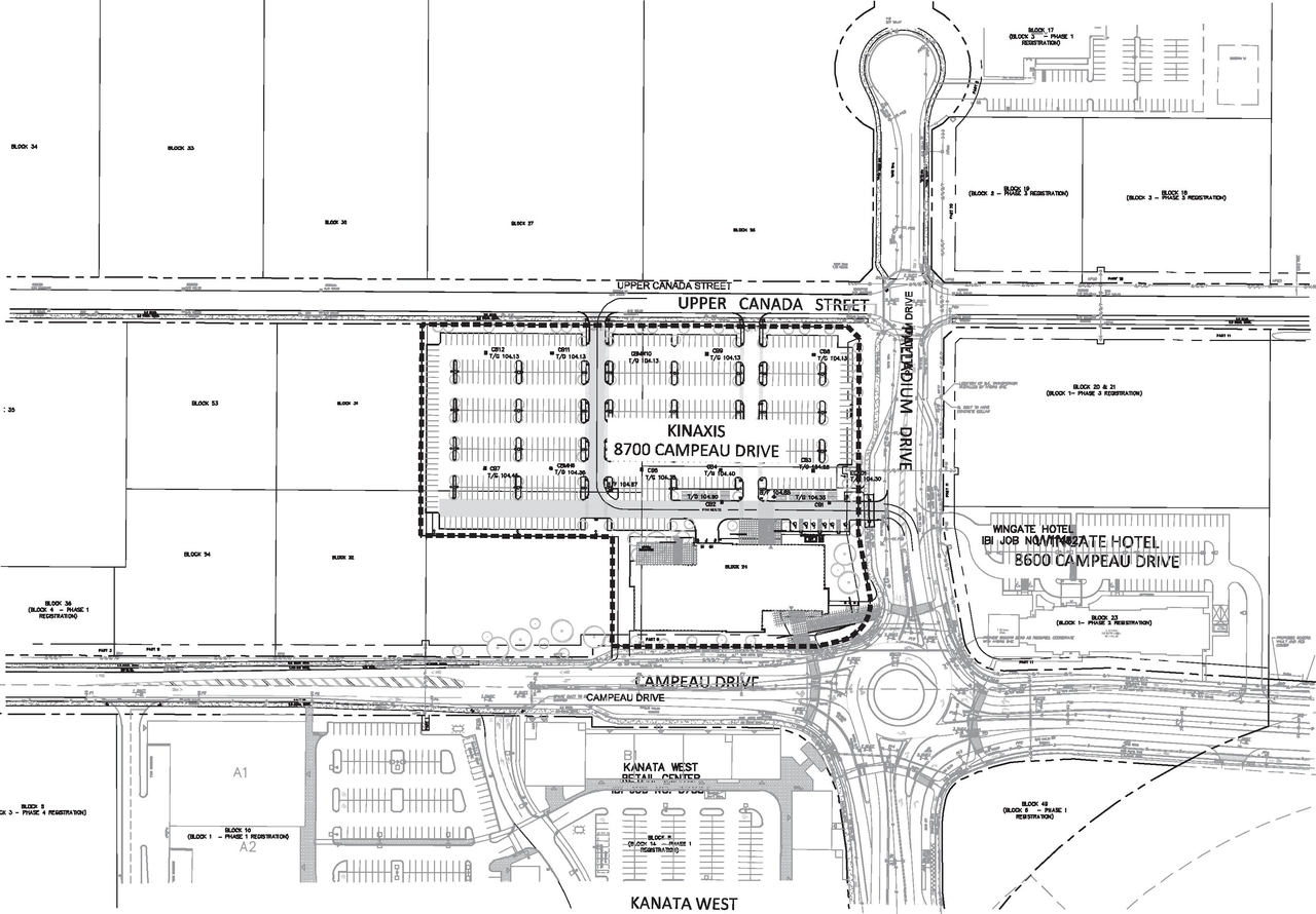 Construction site plan for project from page 14 of the file '2019-11-05 - Design Brief - D07-12-19-0122'