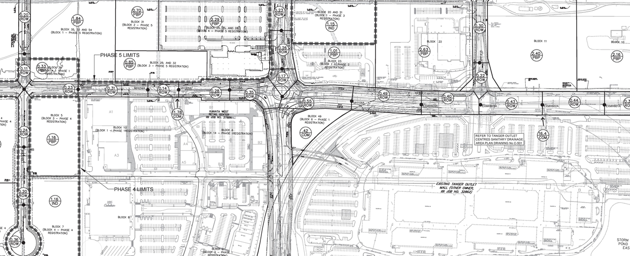 Construction site plan for project from page 33 of the file '2019-11-05 - Design Brief - D07-12-19-0122'