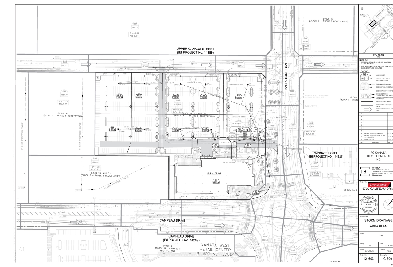 Construction site plan for project from page 37 of the file '2019-11-05 - Design Brief - D07-12-19-0122'