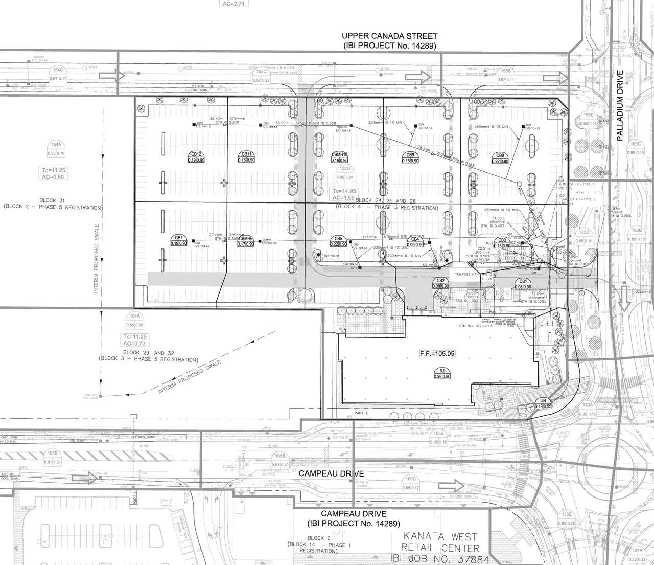 Construction site plan for project from page 37 of the file '2019-11-05 - Design Brief - D07-12-19-0122'