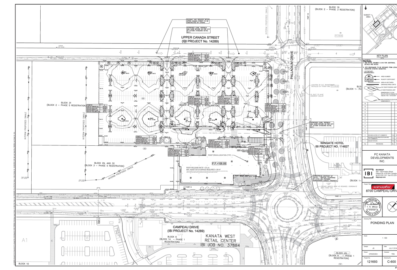 Construction site plan for project from page 38 of the file '2019-11-05 - Design Brief - D07-12-19-0122'