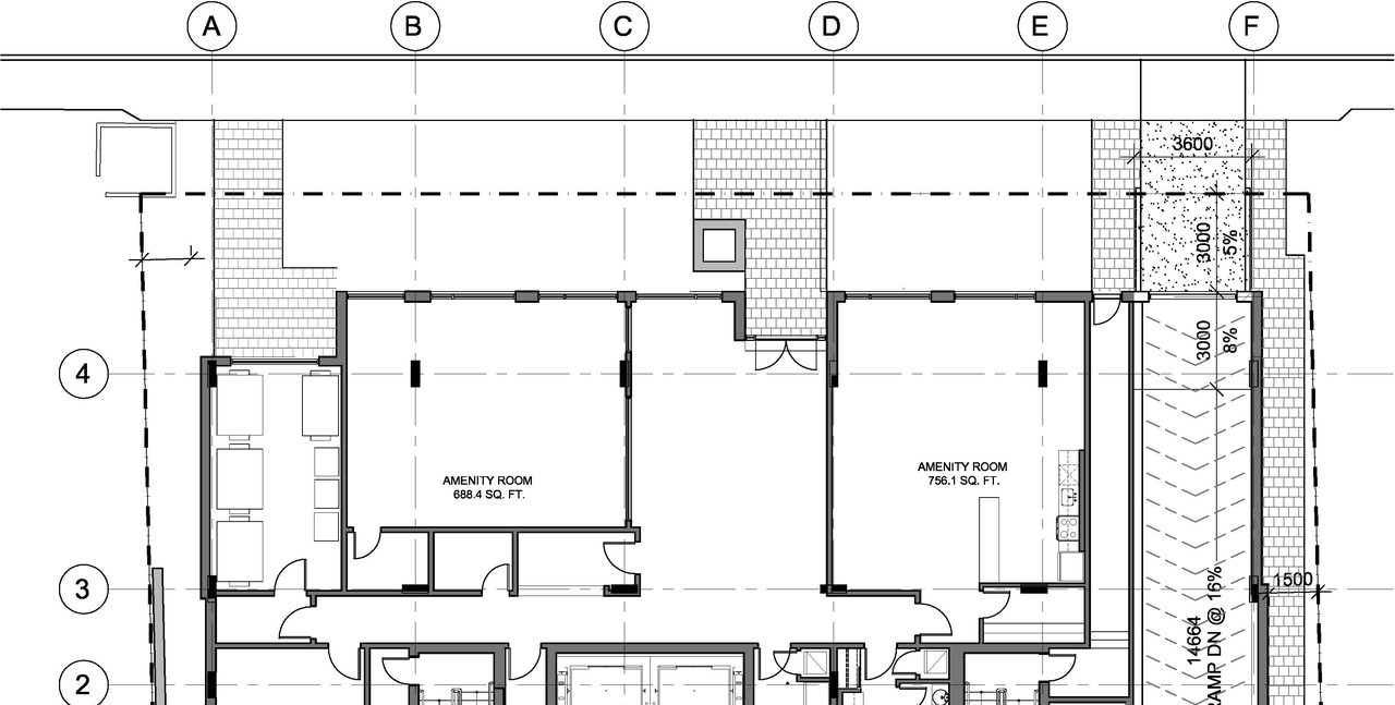Construction site plan for project from page 1 of the file '2019-08-12 - Floor Plans - D07-12-19-0126'