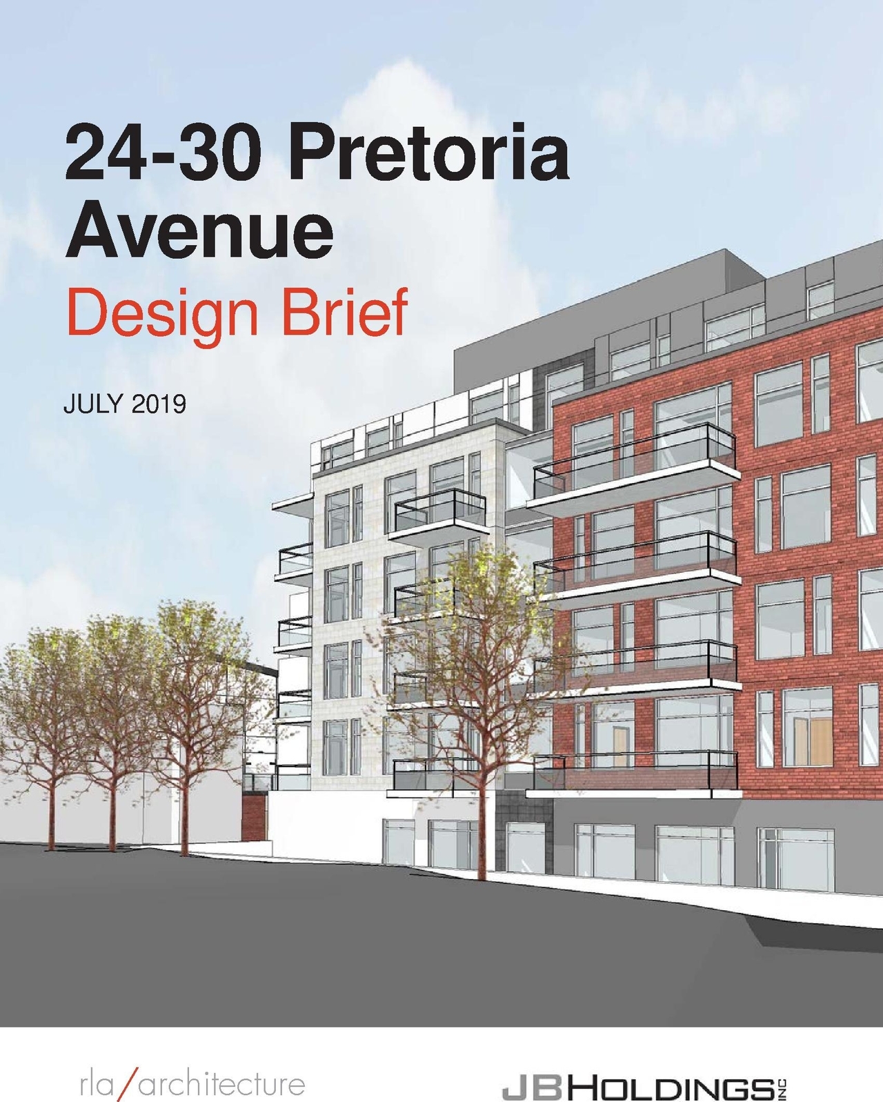 Rendering of building from page 1 of the file '2019-08-12 - Design Brief - D07-12-19-0126'