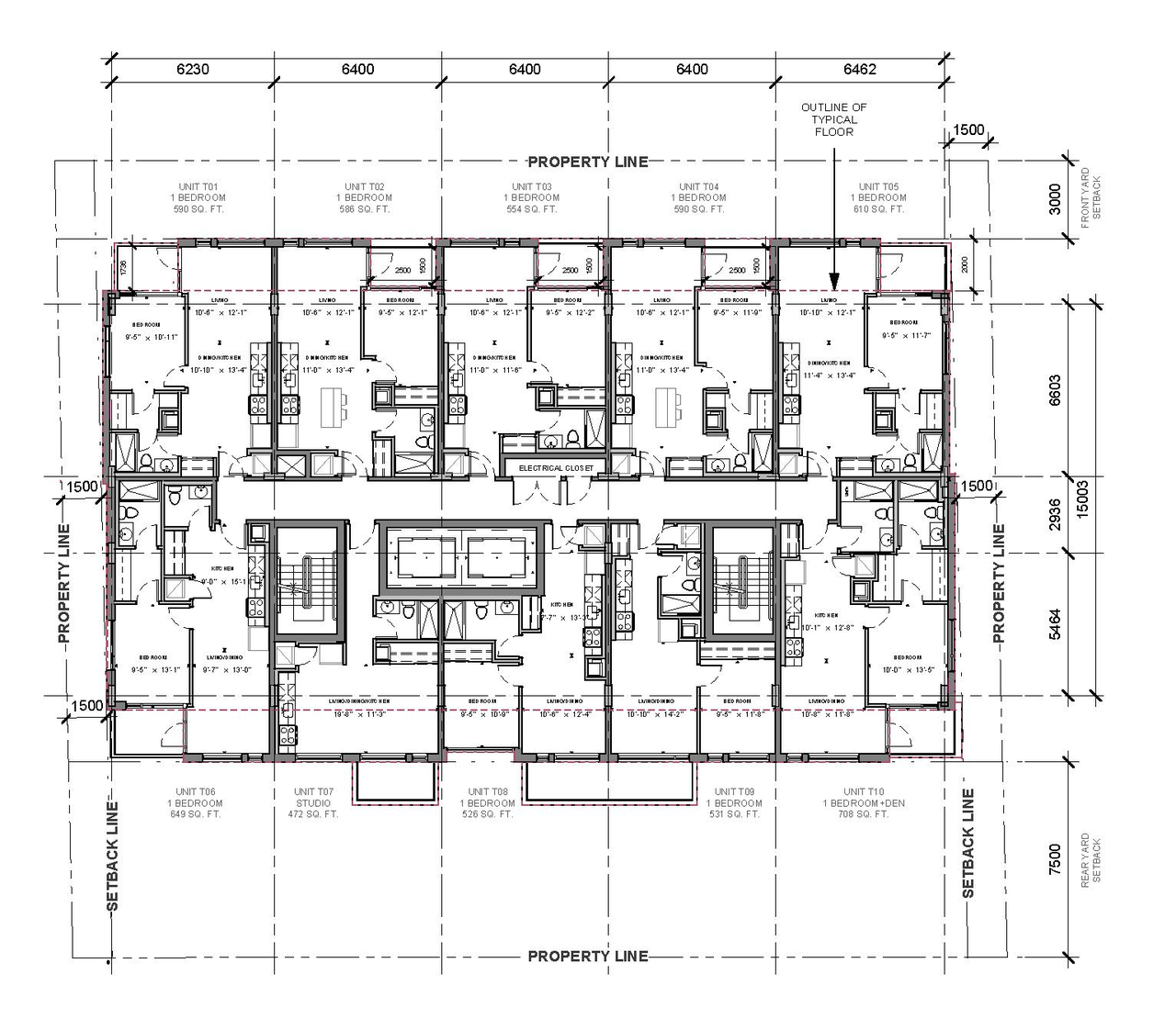 Floor plan for project from page 24 of the file '2019-08-12 - Design Brief - D07-12-19-0126'