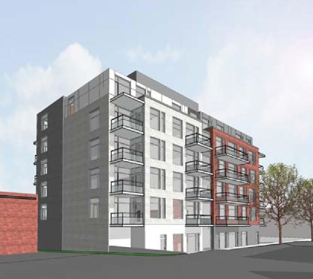 Rendering of building from page 29 of the file '2019-08-12 - Design Brief - D07-12-19-0126'