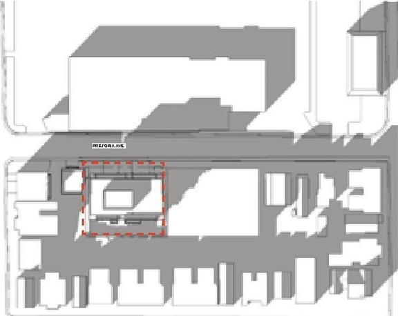Construction site plan for project from page 31 of the file '2019-08-12 - Design Brief - D07-12-19-0126'