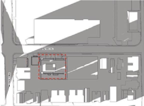 Construction site plan for project from page 31 of the file '2019-08-12 - Design Brief - D07-12-19-0126'