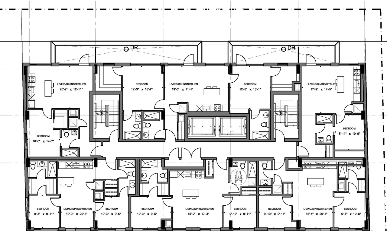Floor plan for project from page 1 of the file '2020-02-06 - Sub 2 Floor Plans - D07-12-19-0126'