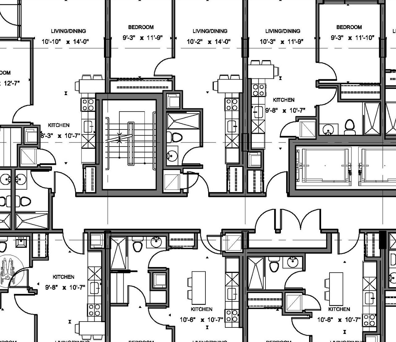 Construction site plan for project from page 1 of the file '2020-02-06 - Sub 2 Floor Plans - D07-12-19-0126'