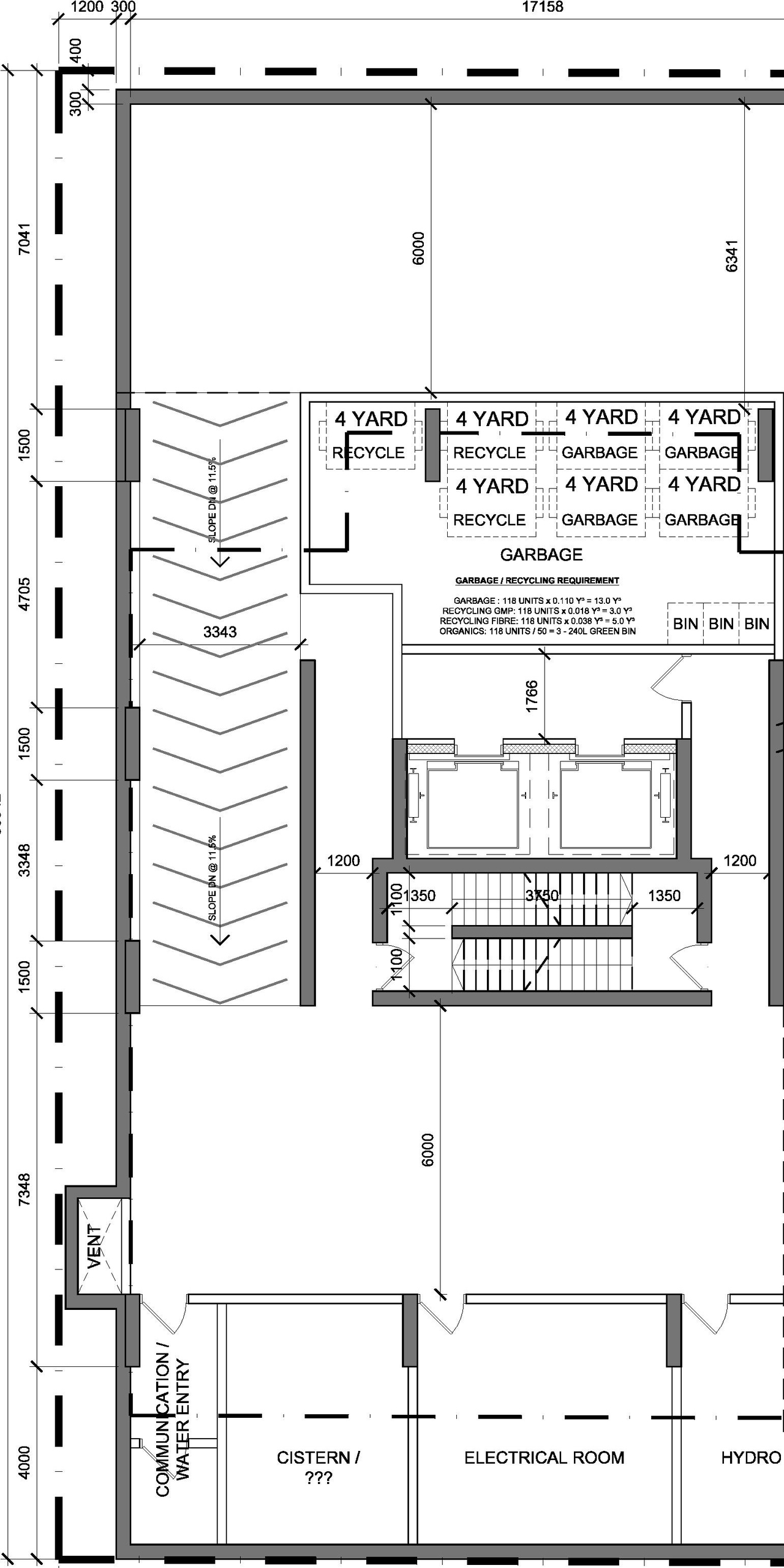 Construction site plan for project from page 1 of the file '2019-08-21-Lower Floor Plans-D07-12-19-0140'