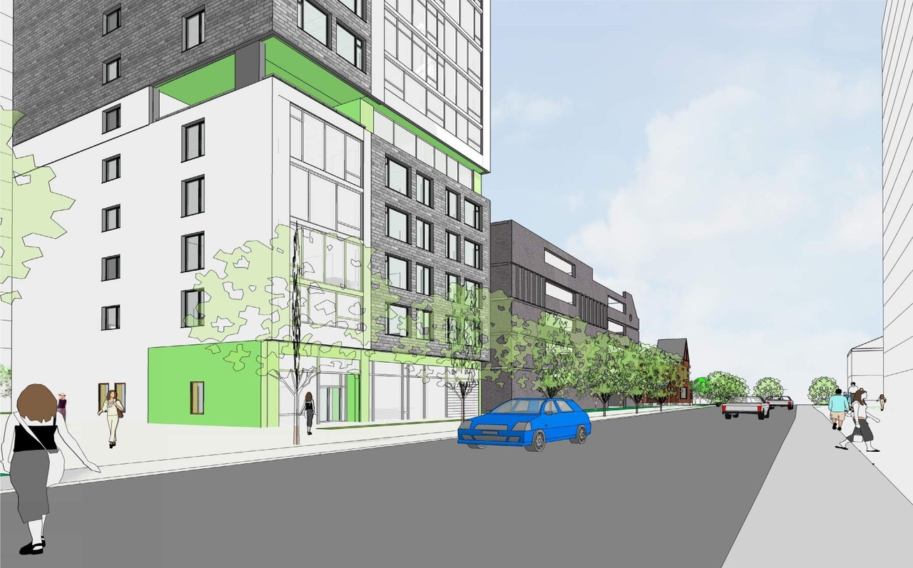 Rendering of building from page 5 of the file '2019-08-21-Floor Plans-D07-12-19-0140'