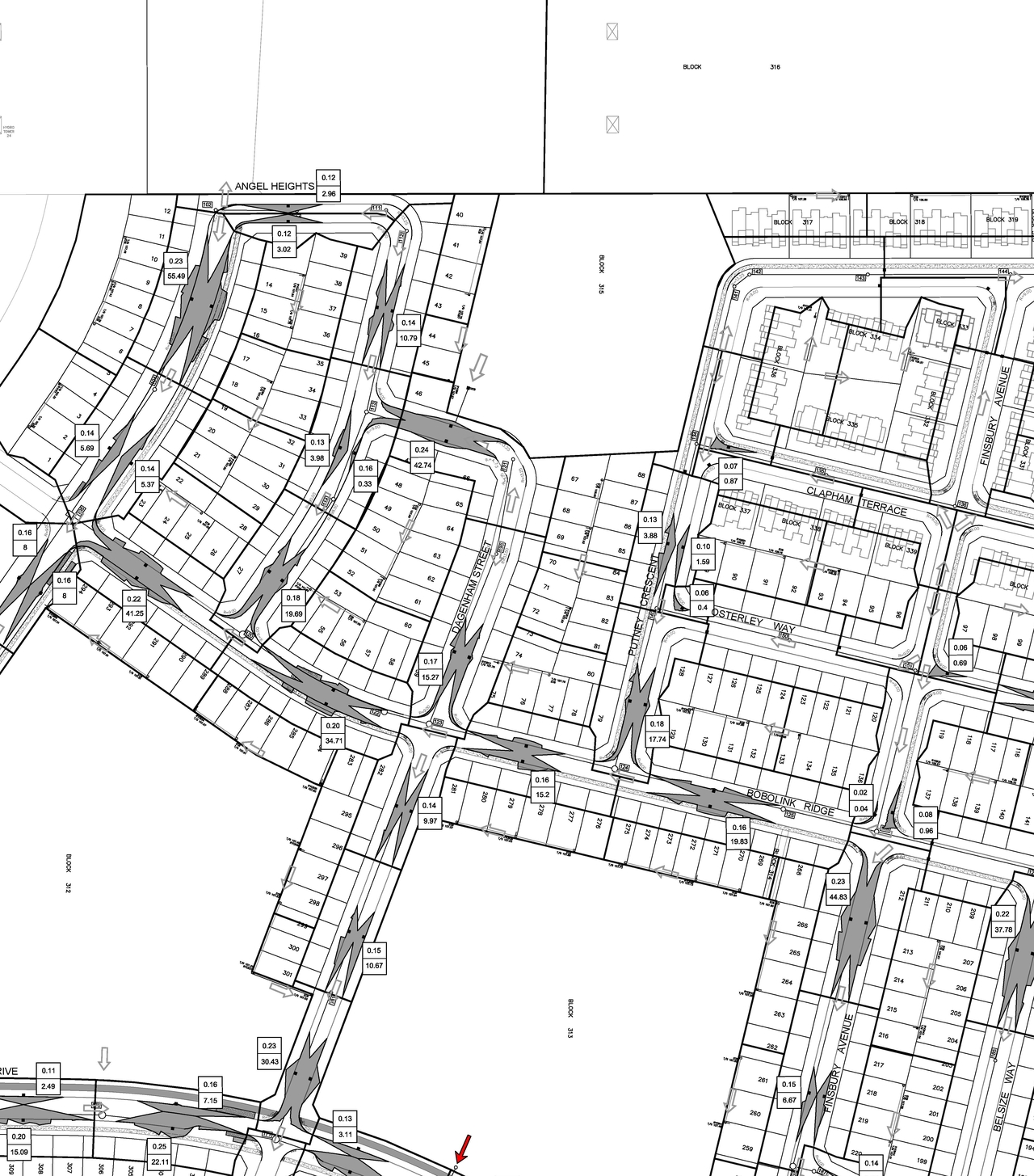 Construction site plan for project from page 138 of the file '20190808 - Design Brief - D07-12-19-0144'