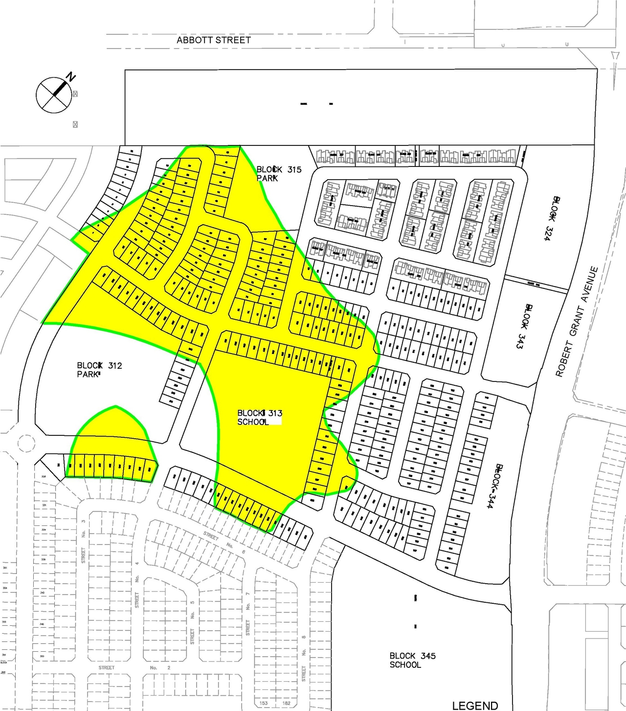 Construction site plan for project from page 45 of the file '20190808 - Design Brief - D07-12-19-0144'