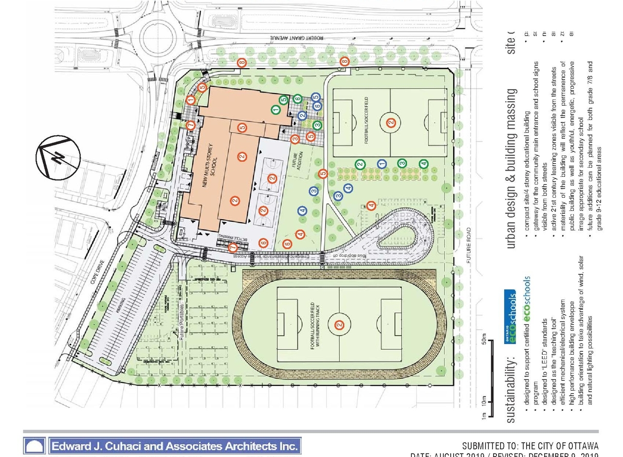 Construction site plan for project from page 17 of the file '20191218 - Planning Rationale & Design Brief - D07-12-19-0144'