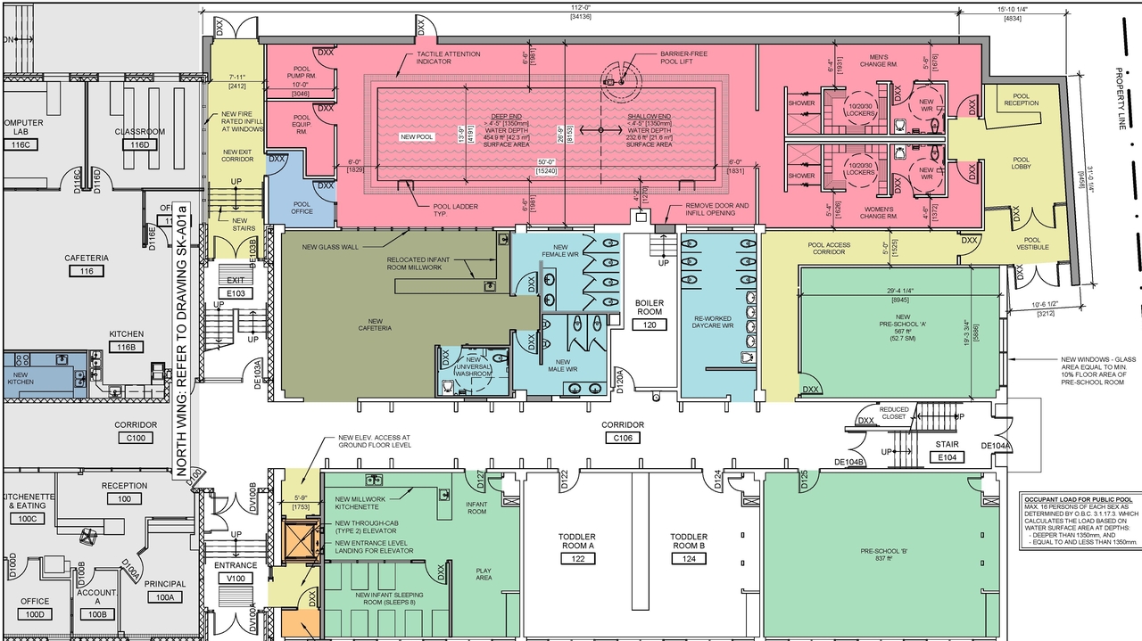 Construction site plan for project from page 1 of the file '2023-05-16 - Floor Plans (First, Second and Third Floors)- D07-12-19-0171'