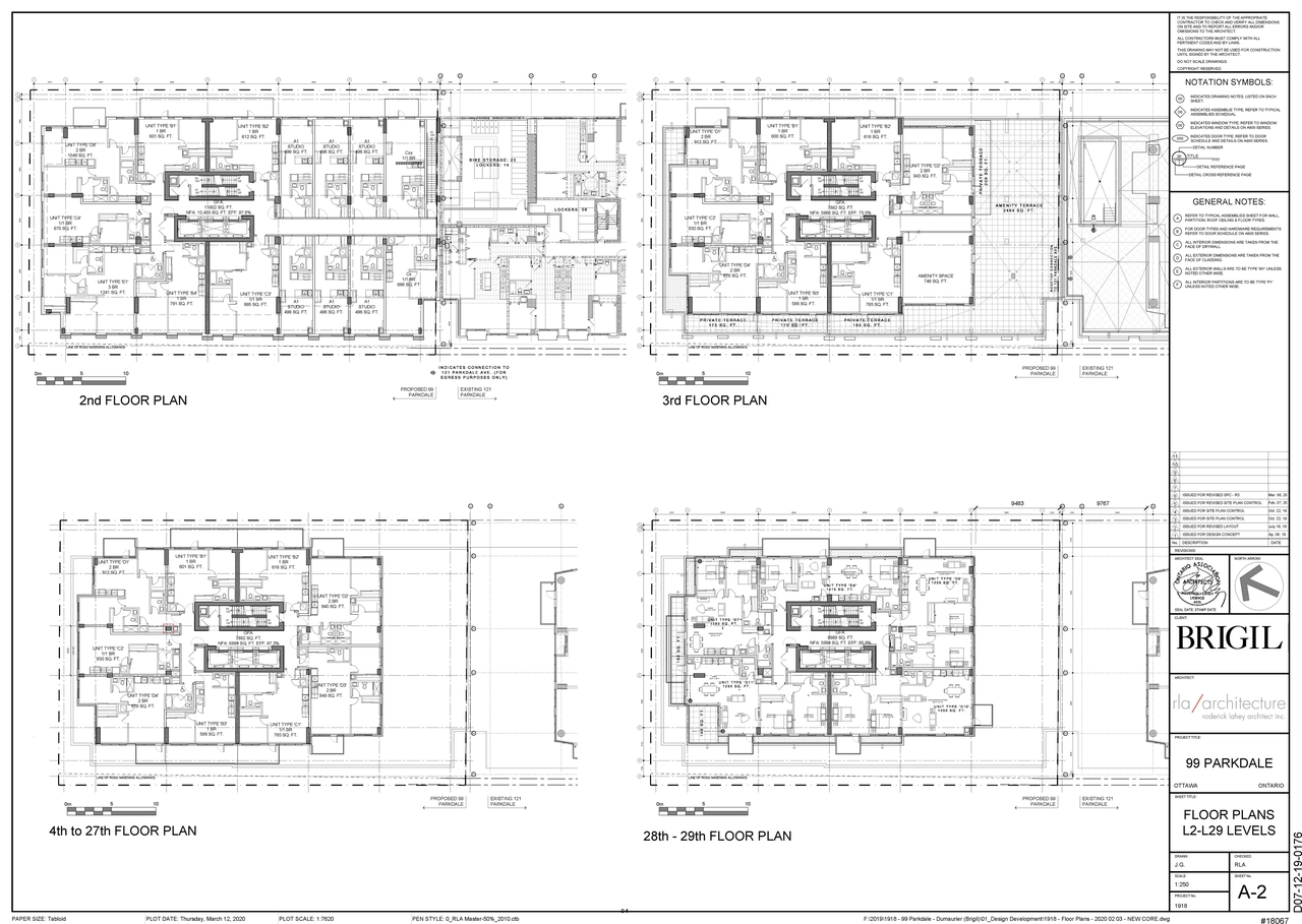 Floor plan for project from page 1 of the file '2020-07-17 - Floor Plans A-2 - D07-12-19-0176'