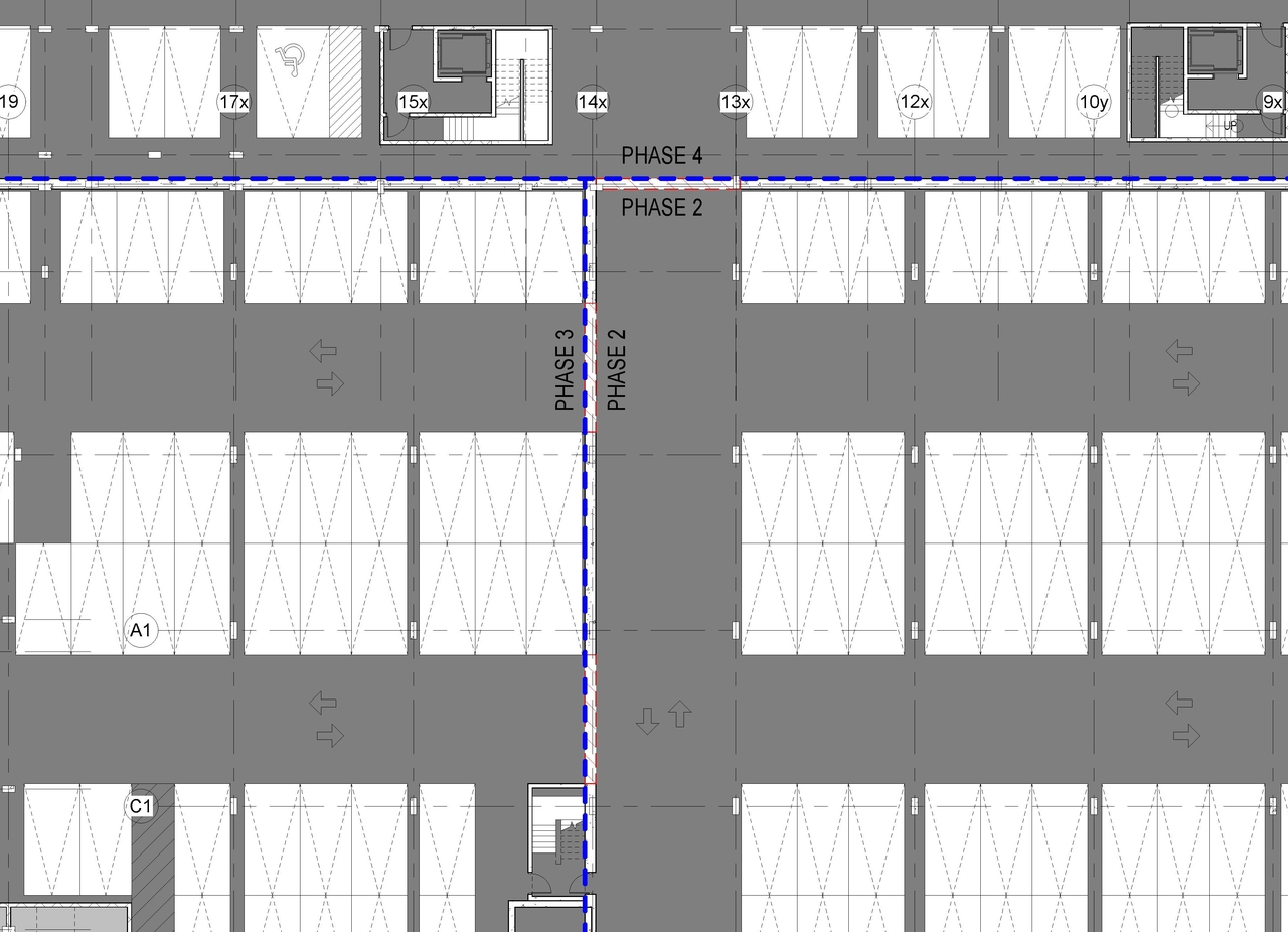 Construction site plan for project from page 1 of the file '2021-09-15 - Floor Plans and Elevations and Renderings - D07-12-19-0189'