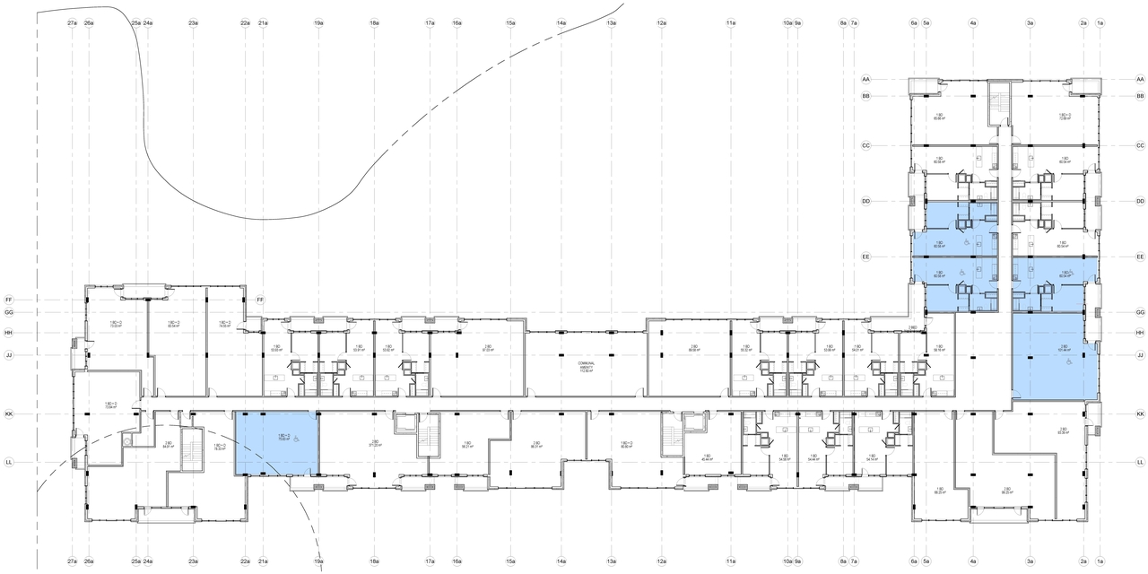 Floor plan for project from page 13 of the file '2021-09-15 - Floor Plans and Elevations and Renderings - D07-12-19-0189'