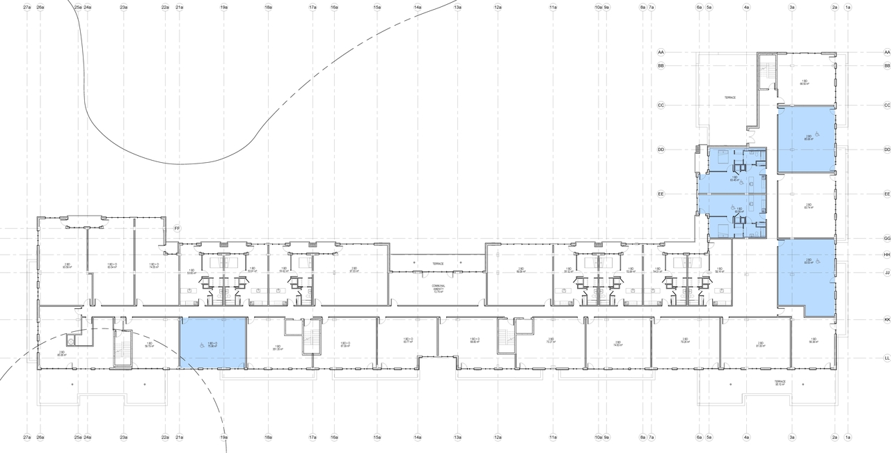 Floor plan for project from page 14 of the file '2021-09-15 - Floor Plans and Elevations and Renderings - D07-12-19-0189'