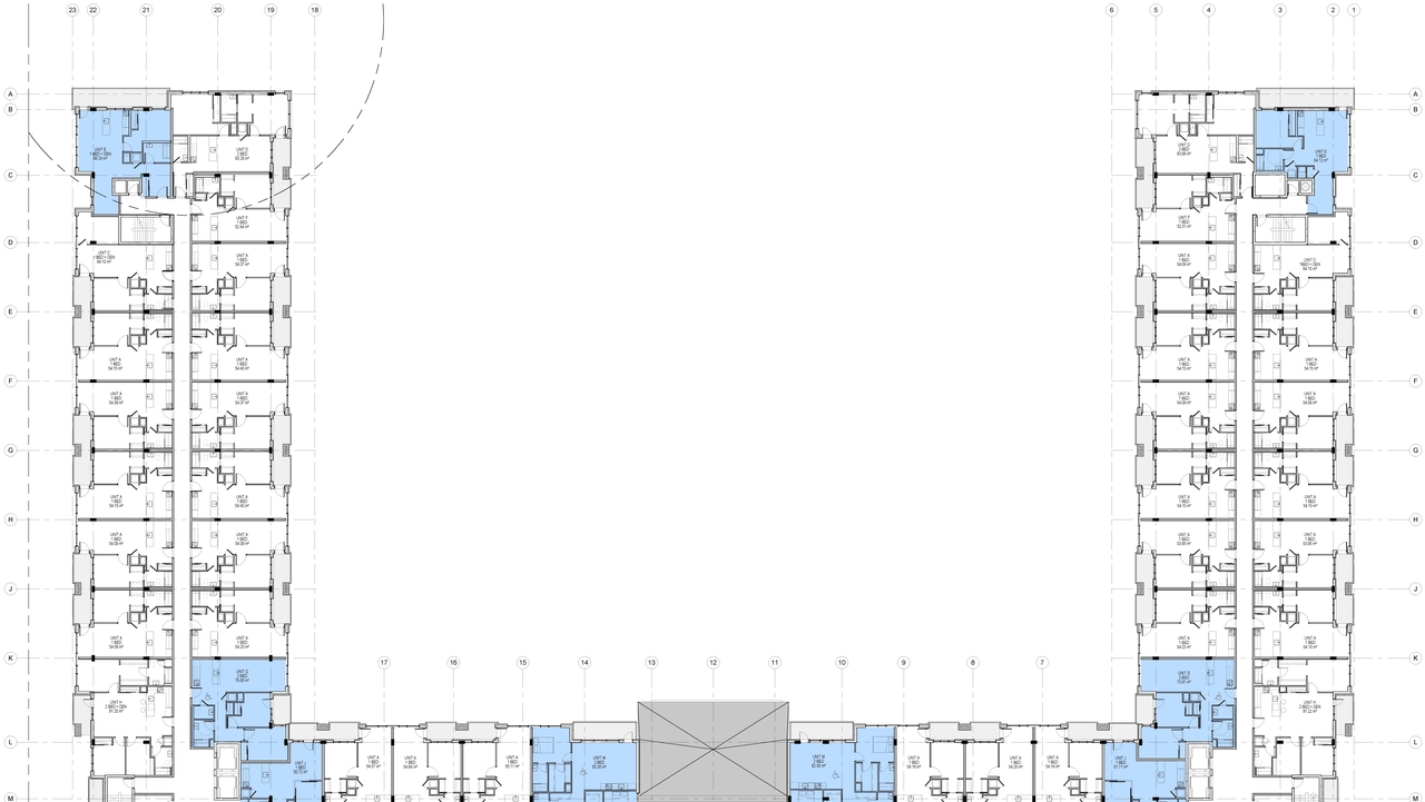 Construction site plan for project from page 5 of the file '2021-09-15 - Floor Plans and Elevations and Renderings - D07-12-19-0189'