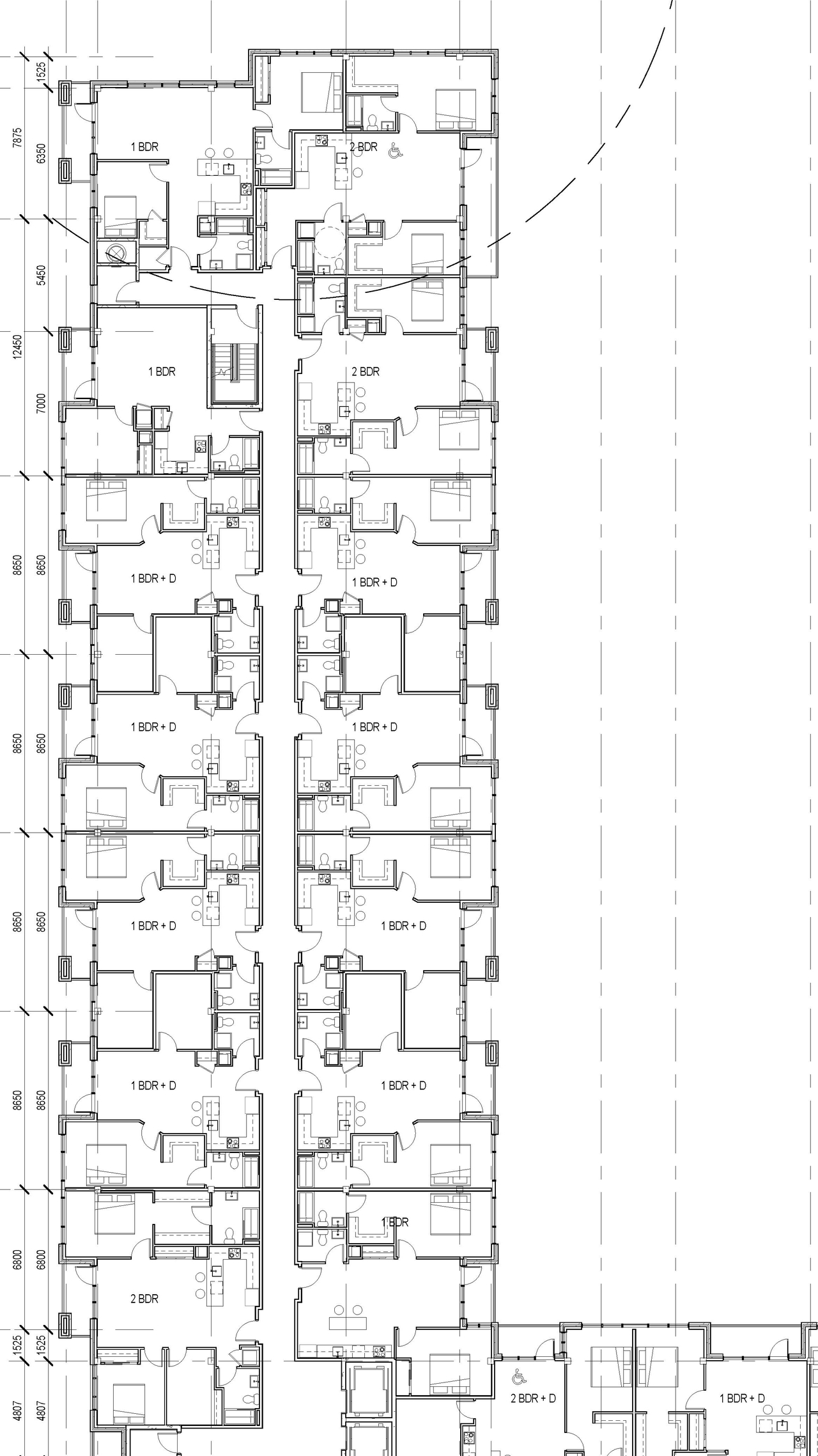 Construction site plan for project from page 4 of the file '2020-06-29 - Ground Floor Plan A-100 - D07-12-19-0189'