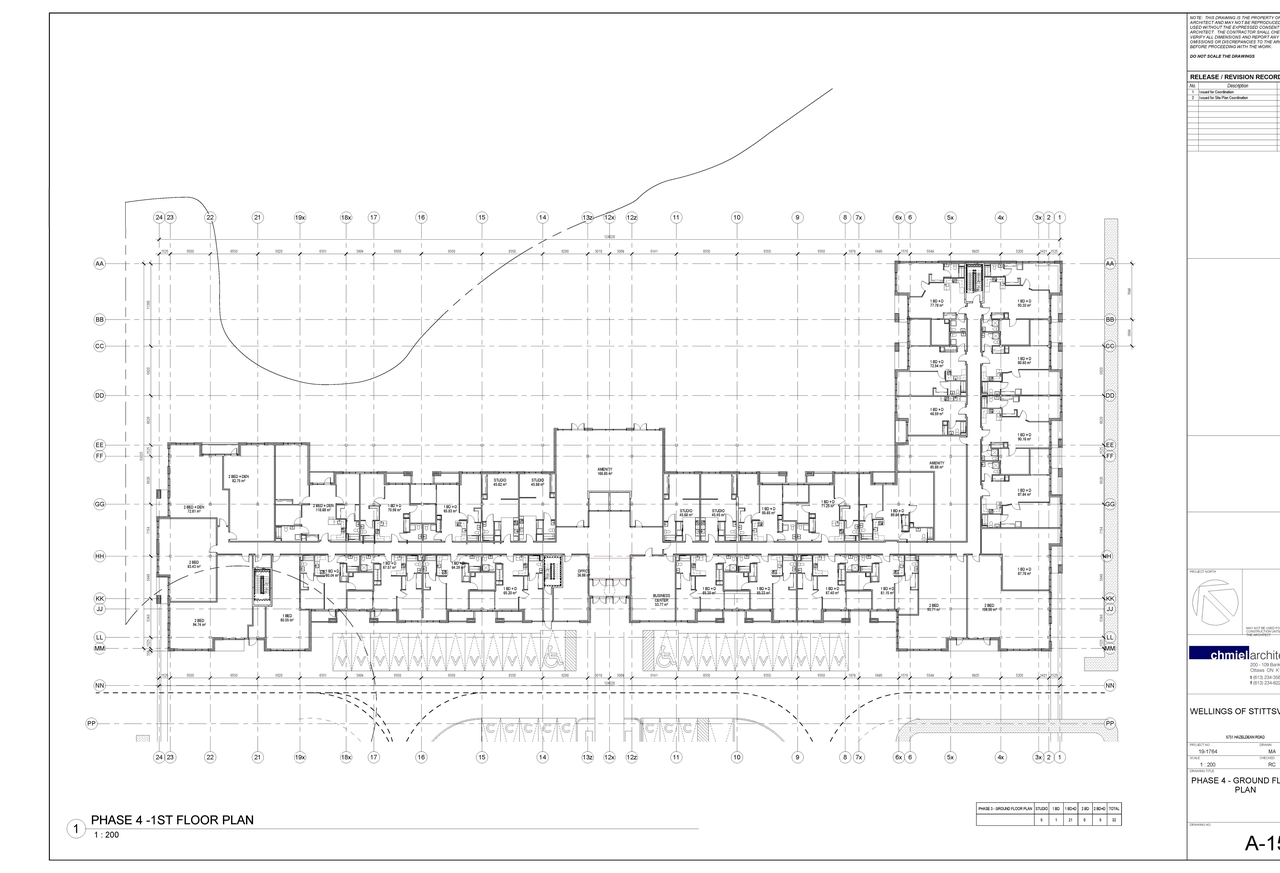 Floor plan for project from page 7 of the file '2020-06-29 - Ground Floor Plan A-100 - D07-12-19-0189'