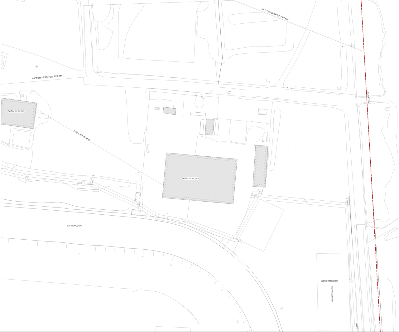 Construction site plan for project from page 7 of the file '2020-04-28 - Site Plans, Main Floor Plan, Elevations, Shuttle Bus Route Plan - D07-12-19-0191'