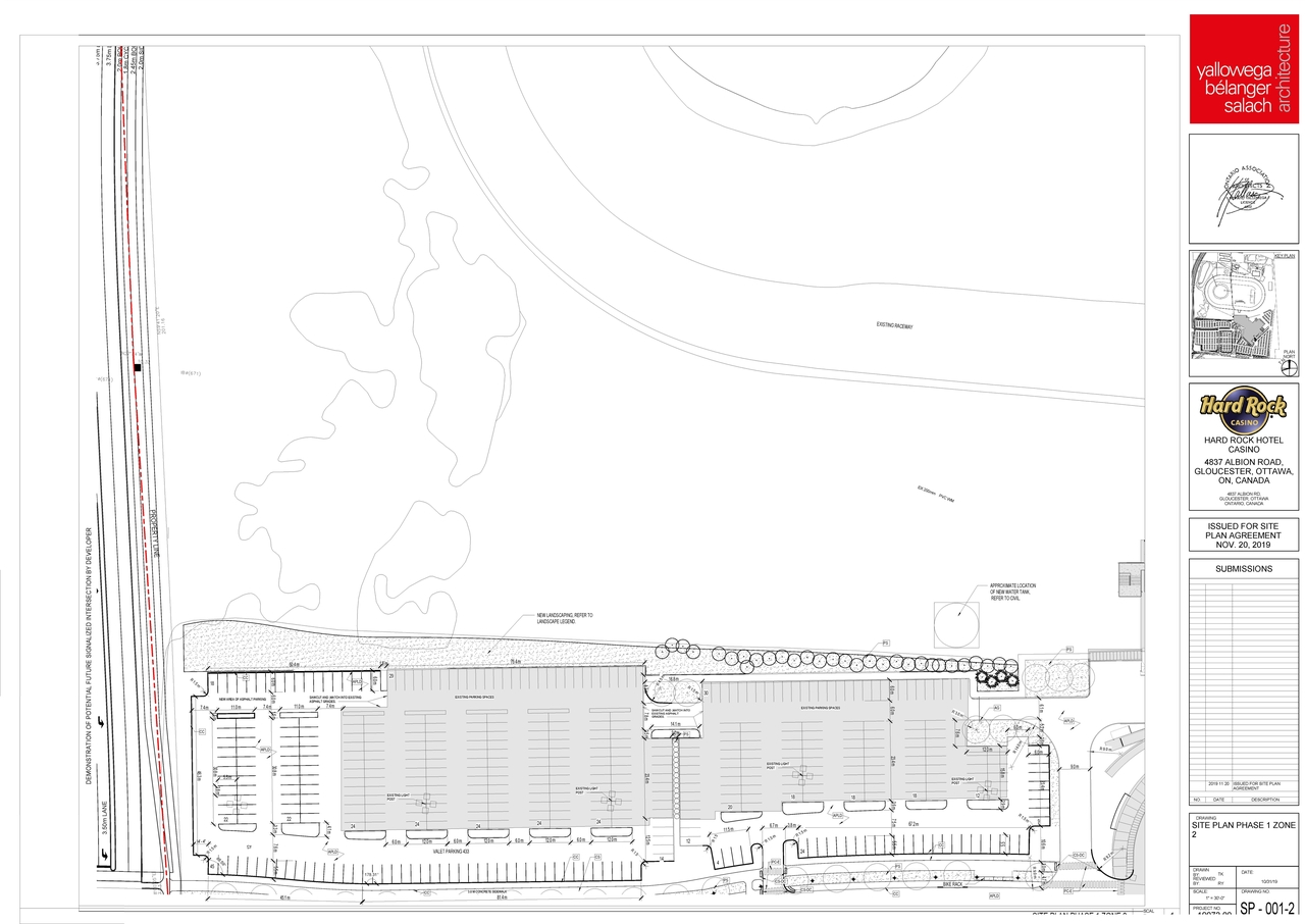Construction site plan for project from page 3 of the file '2019-11-20 - Site Plan, Floor Plan, Elevations - D07-12-19-0191'