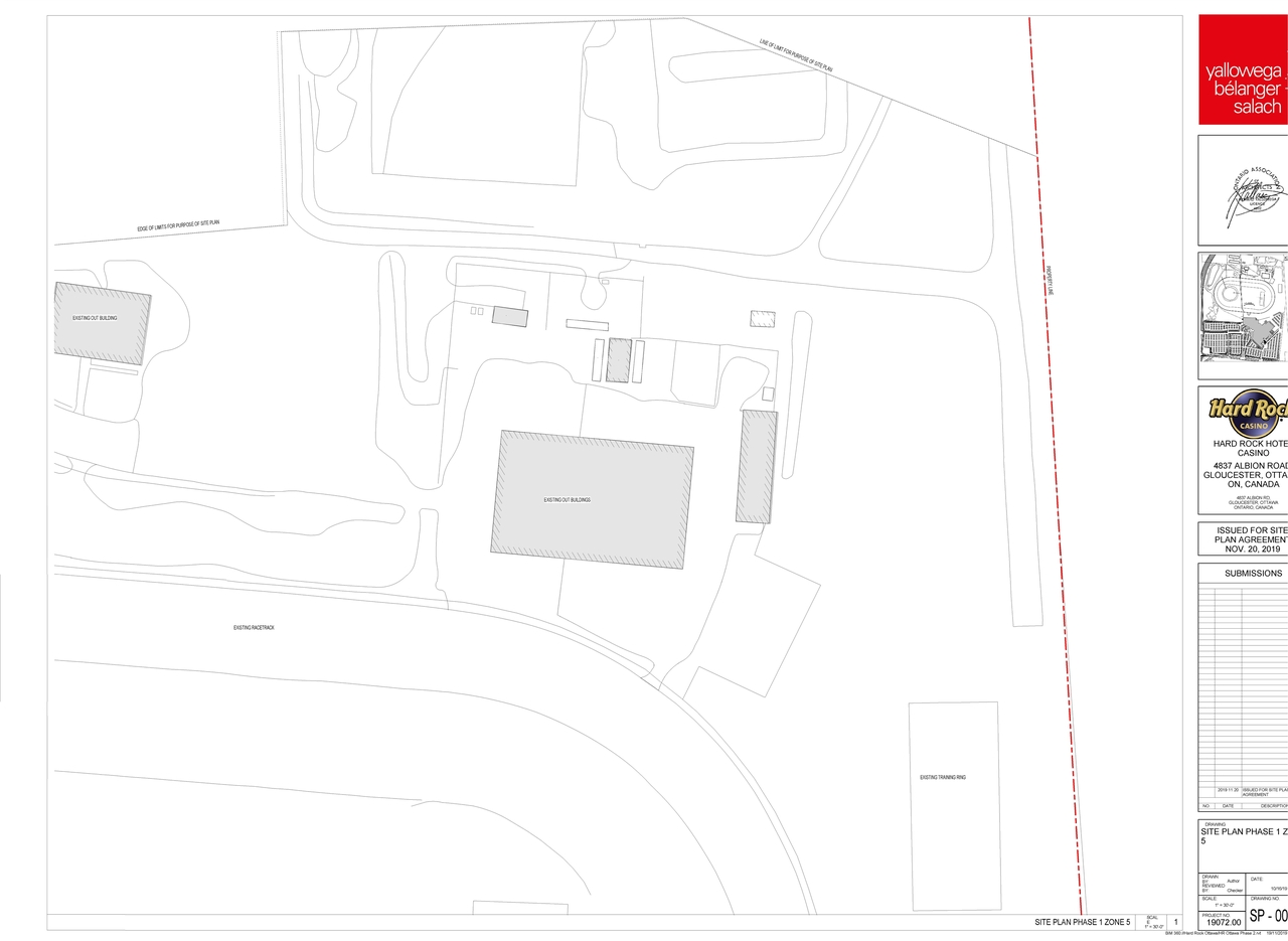 Construction site plan for project from page 6 of the file '2019-11-20 - Site Plan, Floor Plan, Elevations - D07-12-19-0191'