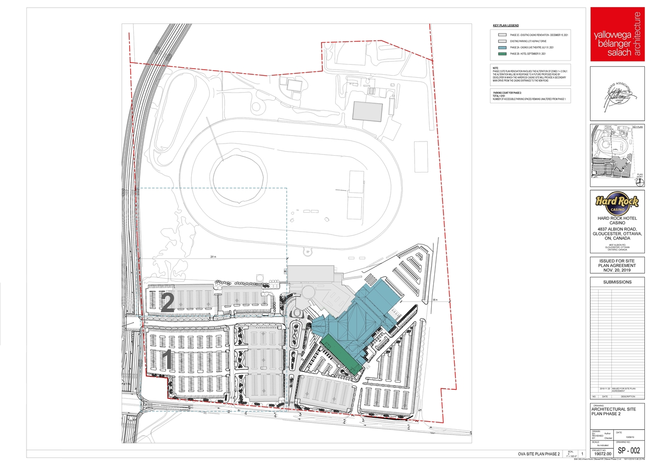 Construction site plan for project from page 8 of the file '2019-11-20 - Site Plan, Floor Plan, Elevations - D07-12-19-0191'