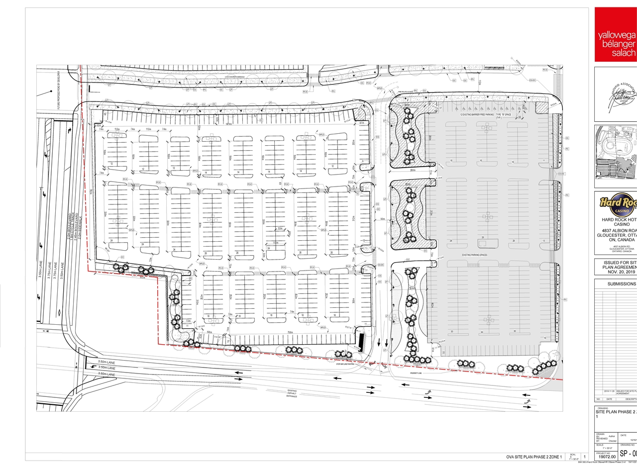 Construction site plan for project from page 9 of the file '2019-11-20 - Site Plan, Floor Plan, Elevations - D07-12-19-0191'