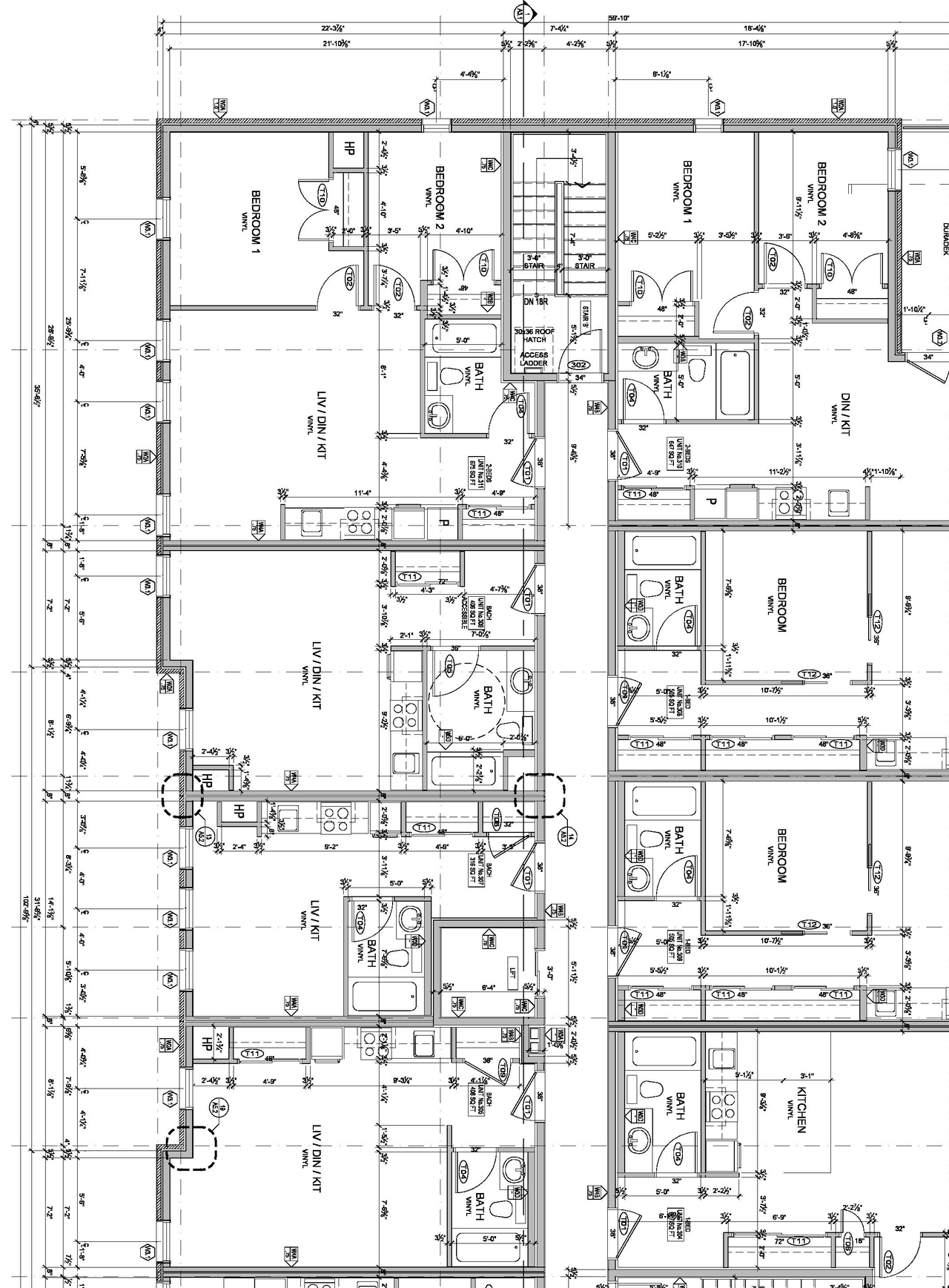 Construction site plan for project from page 1 of the file '2020-06-11 - Third Floor Plan - D07-12-19-0192'