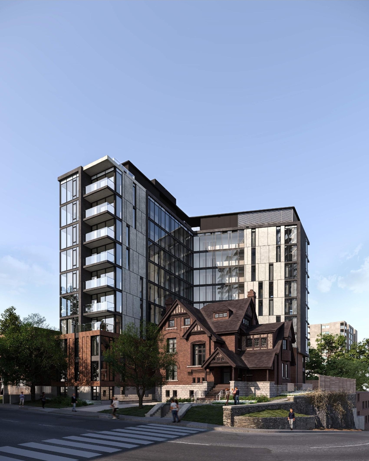 Rendering of building from page 1 of the file '2021-01-07 - 3rd Sub- Renderings 2- D07-12-19-0207'