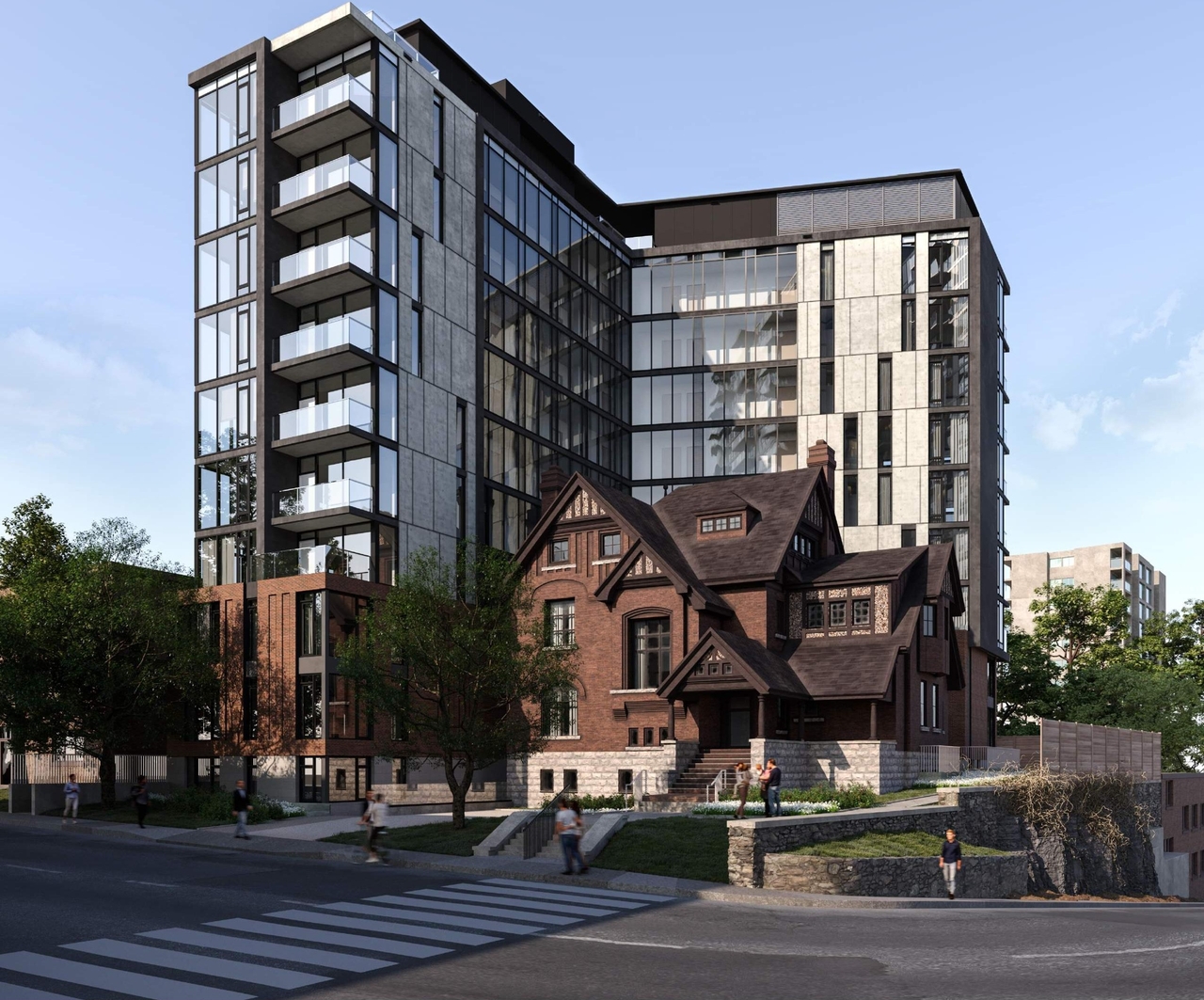 Rendering of building from page 1 of the file '2021-01-07 - 3rd Sub- Renderings 2- D07-12-19-0207'